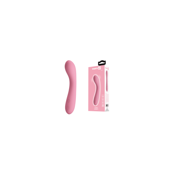 Party Up wibrator silikonowy ładowany usb kolor pudrowy róż John