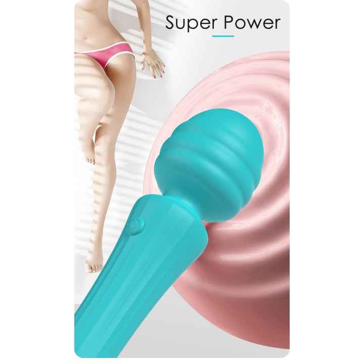 Party UP masażer kulowy magiczna różdżka ładowany usb kolor turkusowy Duuna
