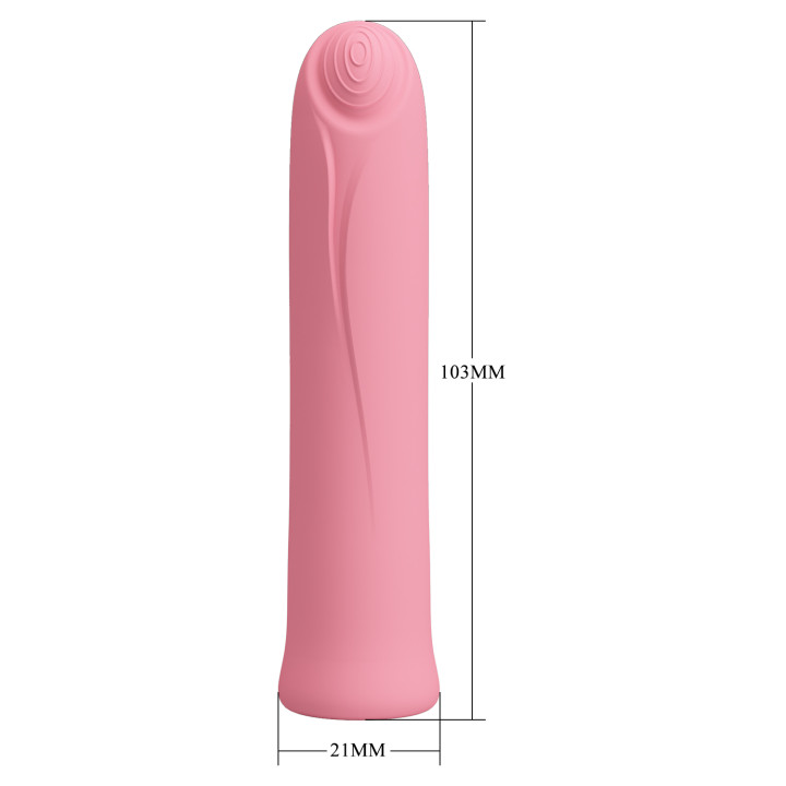 Party Up wibrator mini typ bullet ładowany usb kolor pudrowy róż Edison