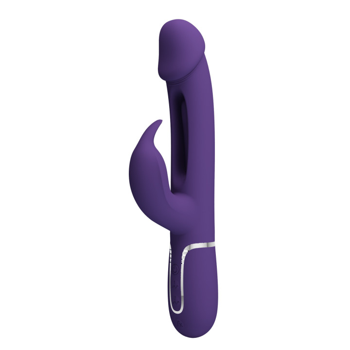 Party Up wibrator silikonowy typ króliczek ładowany usb kolor fioletowy David