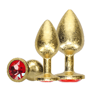 Milan Collection - Metal Anal Plug Set - Gold