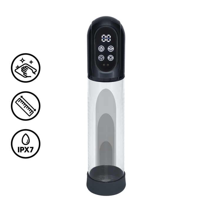Engage - Automatic Waterproof Penis Pump and Masturbator - Gun Metal