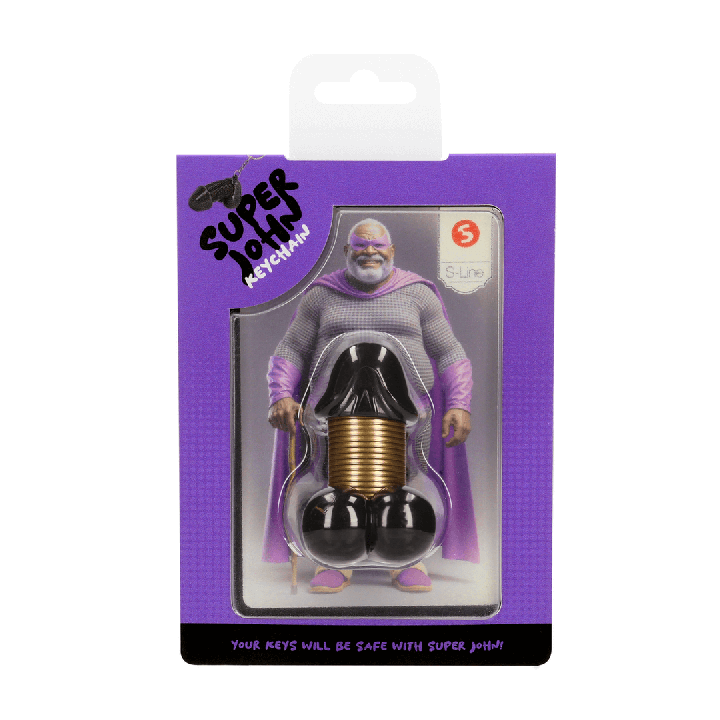 Super John - Keychain - Black