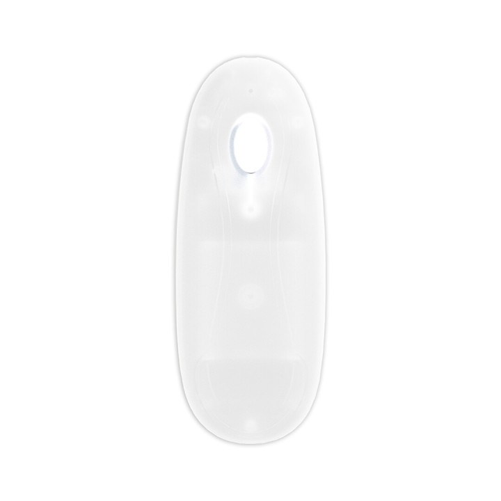 LED Vibrating Straight Cock with Balls - 7 / 18 cm - Transparent