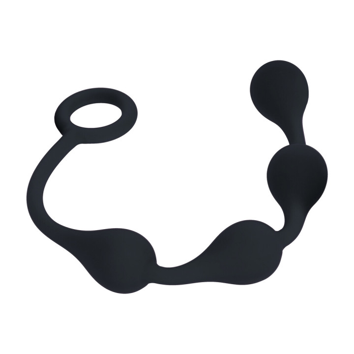 Waterdrop Silicone Anal Balls - S - 20mm - Black