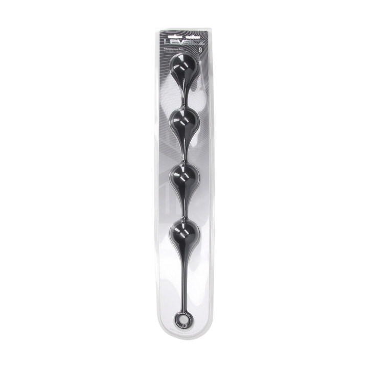 Silicone Waterdrop Anal Balls - XXL - 60mm - Black