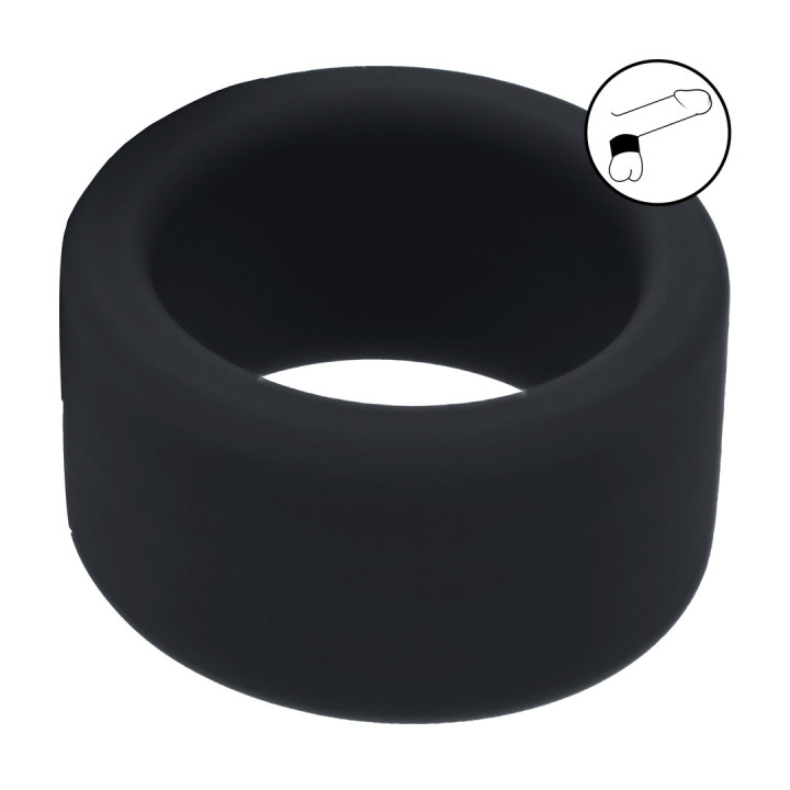 Liquid Silicone Ball Strap - M - 34mm - Black