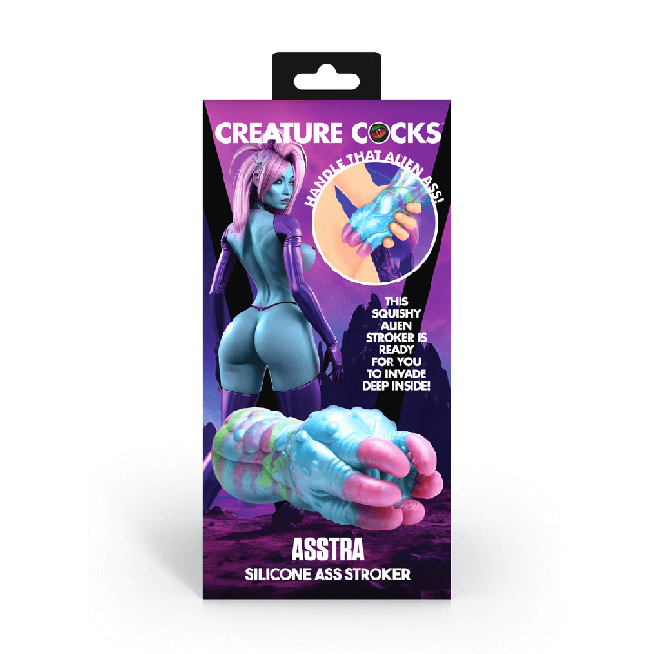 Asstra - Silicone Ass Stroker - Blue/Purple