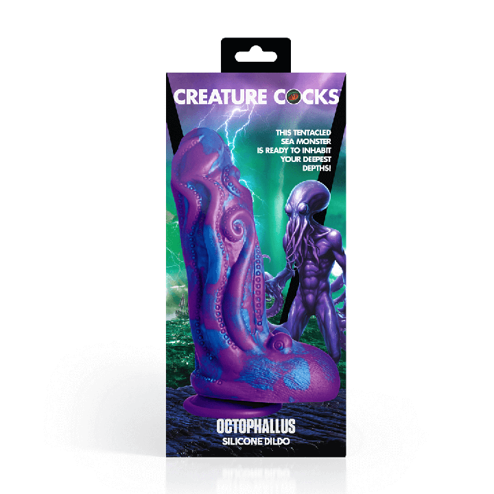 Octophallus - Silicone Dildo - Purple/Blue