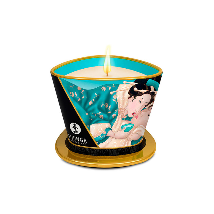 Shunga massage candle sensual island blossoms