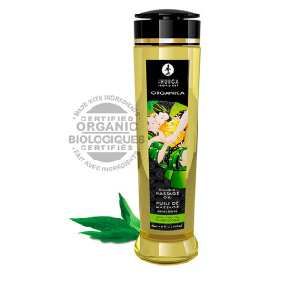 Shunga massage oil organica exotic green tea