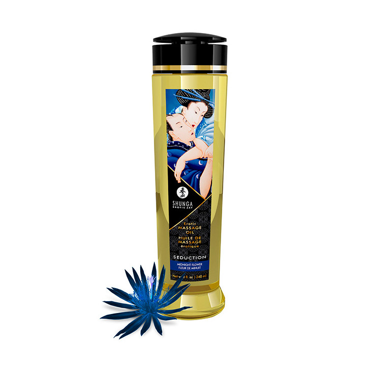 Shunga massage oil seduction midnight flower