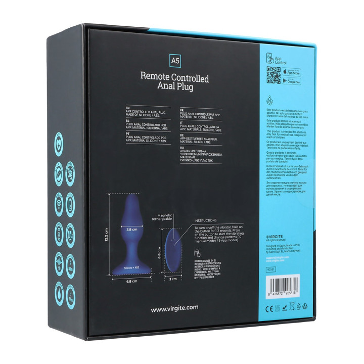 A5 REMOTE CONTROLLED ANAL PLUG