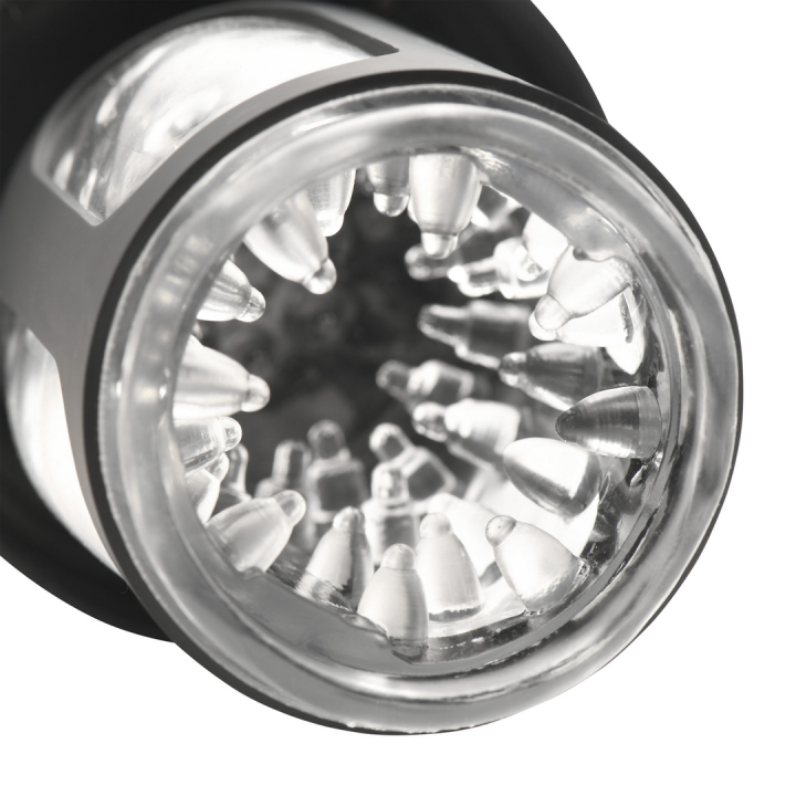 Auto Spin - Spinning and Thrusting Masturbator - Transparent/Black