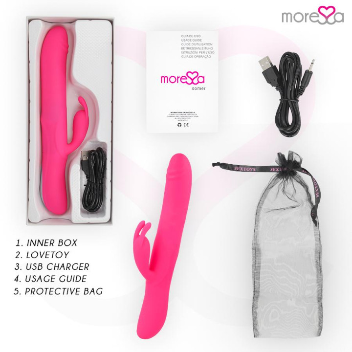 MORESSA - SOMER PREMIUM VIBRATOR WITH MULTIPLE ROTATION