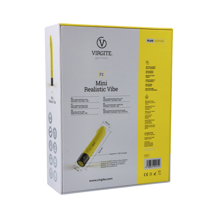 F2 FLUO SILICONE RECHARGEABLE VIBRATOR