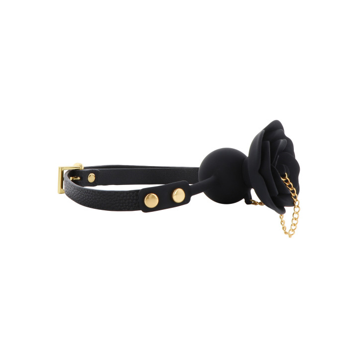 Rose Ball Gag with Plug