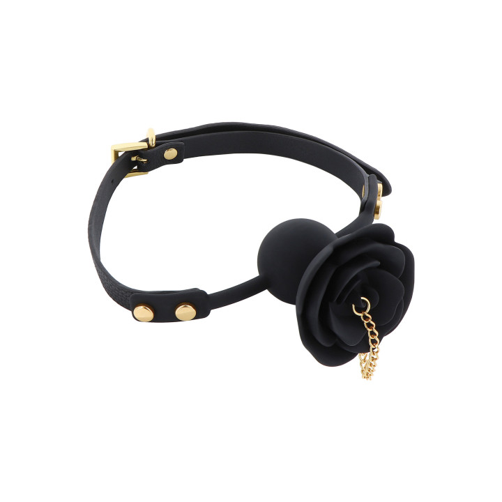 Rose Ball Gag with Plug
