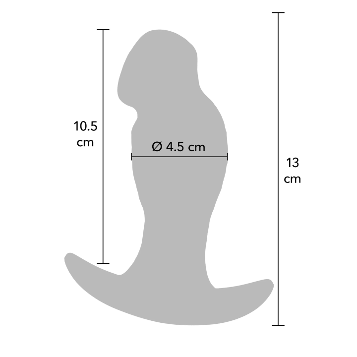 Realistic Buttplug Liquid Silicone 13 cm