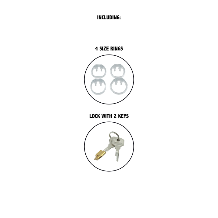 Clear Control Cock Cage Regular