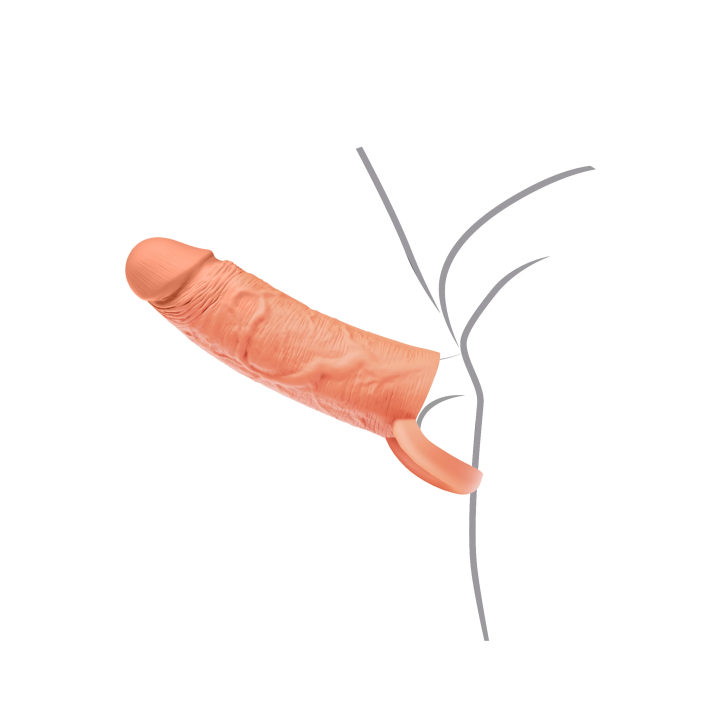 Penis Sleeve Liquid Silicone Ring 15 cm