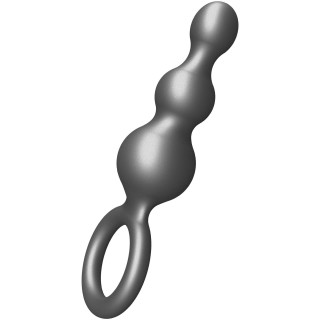 ToyJoy Buttocks The Stuffer 3-Balls Metallic Silicone Plug