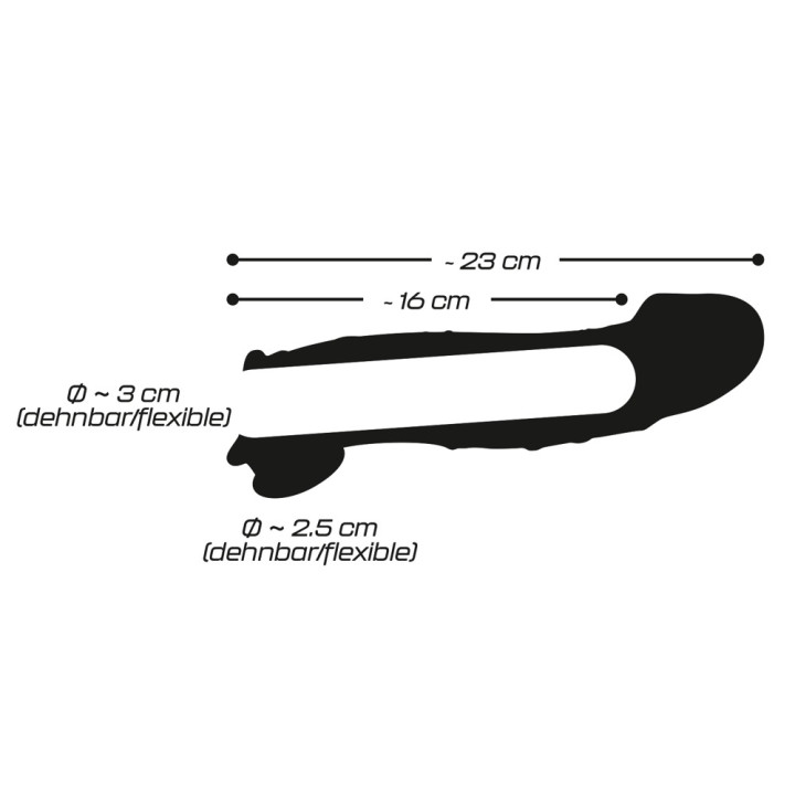 Crystal Clear Penis Sleeve wit