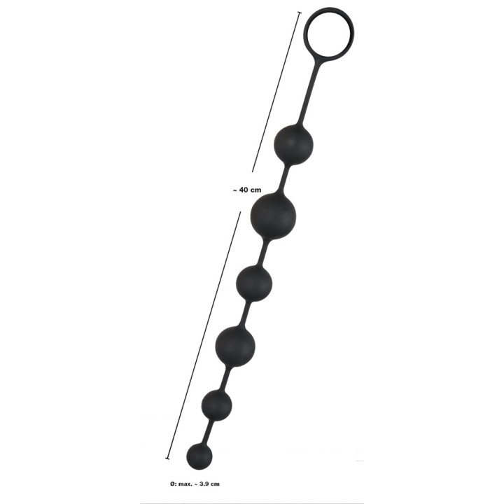 Black Velvets Anal Beads